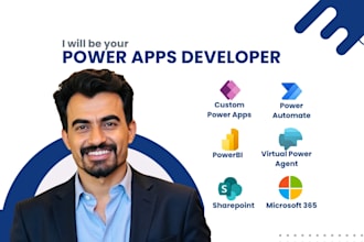 provide custom power apps, power automate, power bi, and virtual power agent