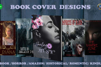 design amazon kindle KDP horror romantic historical ebook covers