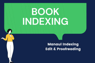 create professional back of book index urgently