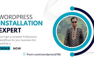 wordpress installation with theme setup