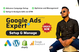 setup and optimize google ads, adwords, PPC campaigns
