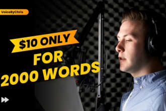 record professional american male voice over
