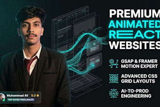 build animated react sites via framer motion and grid