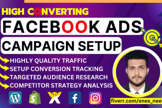 setup shopify facebook ads campaign, fb marketing, advertising and instagram ads
