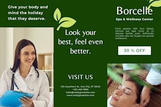 design professional trifold or bifold brochure