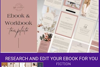 research and edit your ebook for you