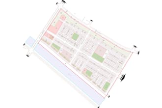 draw land subdivision and plot layout using autocad