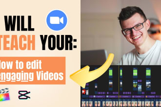 teach you video editing in final cut pro and cap cut via zoom