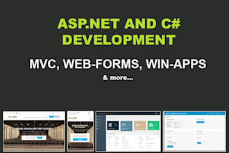 develop and modify asp dot net applications