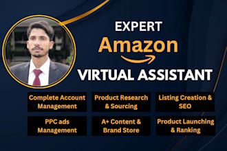 be your amazon virtual assistant for private label and amazon fba specialist