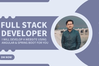 build a website using spring boot, angular, microservices, typescript