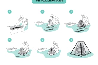 draw instruction manual step by step guide for your product