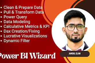create ,modify and fix power bi dashboard