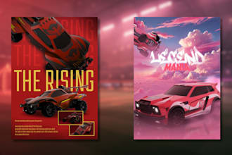create your rocket league gaming flyers