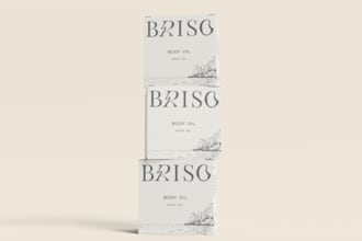 create a beautiful packaging for beauty or wellness products