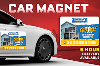 design premium car magnet, car sign, window decals