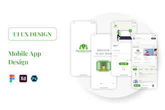 do modern mobile app UI UX design app prototype figma