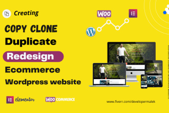 duplicate, copy, clone and redesign wordpress website
