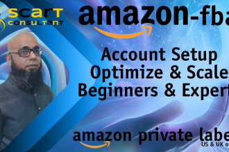 be your amazon fba coach business mentor to setup, manage and scale account