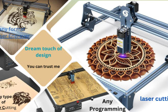 do laser engraving, cutting, dxf, bmp, and cnc programming