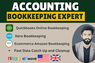 be expert accountant and bookkeeper for bookkeeping in quickbooks online, xero