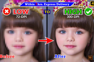 do enhance, restore and upscale low quality images to high resolution
