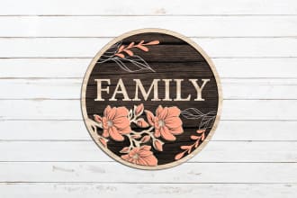 beautiful door hangers laser cut
