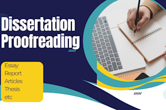 proofread your masters dissertation or thesis