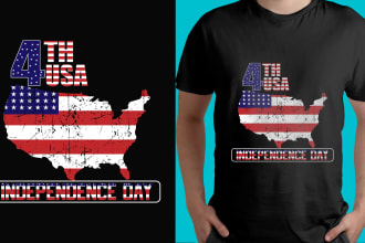 do nice USA, surfing and hunting t shirt design