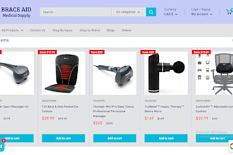 design medical supplies website medical products dropshipping website drug store