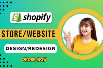 design and redesign shopify website, shopify store design, website design