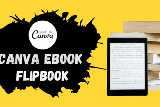 design canva ebook and flipbook design
