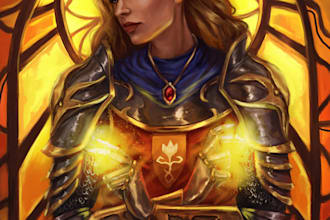 paint a character art, fantasy illustration, oc