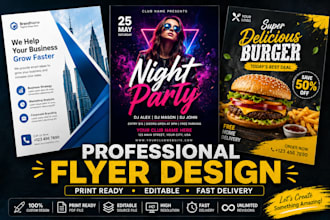 do create flayer event poster design