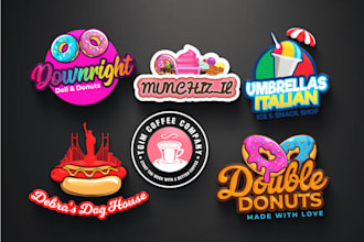 create a outstanding sweet ,food logo for your business