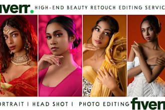 do high end portrait retouching professionally