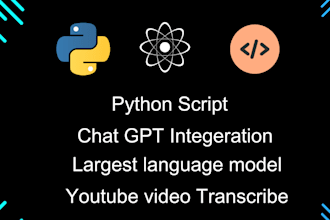 create python script, chatbot, llm, chatgpt integration
