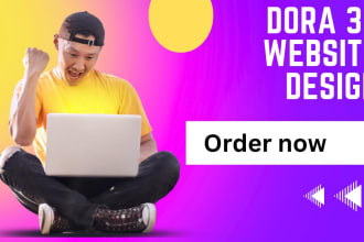 create a stunning 3d dora website 3d model 3d website dora run