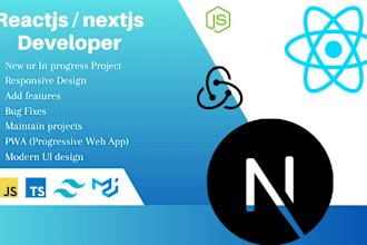 any website design to react, vuejs,  next js with mui