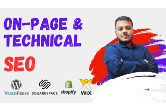 seo optimize your wordpress shopify squarespace wix website