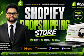 create shopify dropshipping website by dsers cjdropshipping zendrop spocket