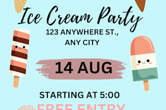 design creative food flyer