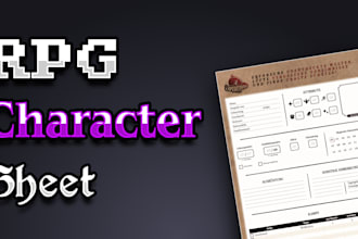 design a character sheet for your tabletop rpg
