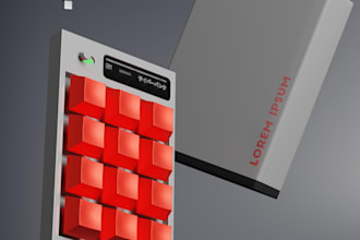 do a product 3d rendering and animation