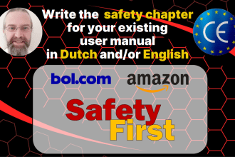 write the safety chapter for your existing user manual