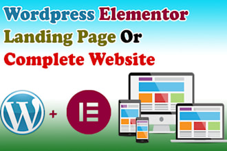 do wordpress elementor website or landing page