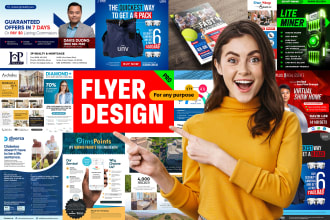 design a professional flyer, brochure, banner, or leaflet