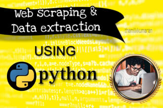do web scraping, data scraping, and extraction
