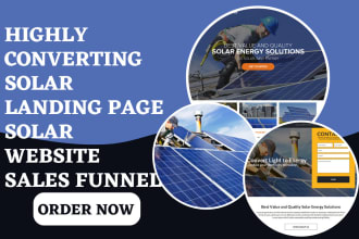 generate solar leads solar roofing landing page solar website solar sales funnel