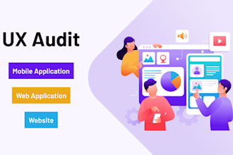 create a UX audit report for mobile and web applications
